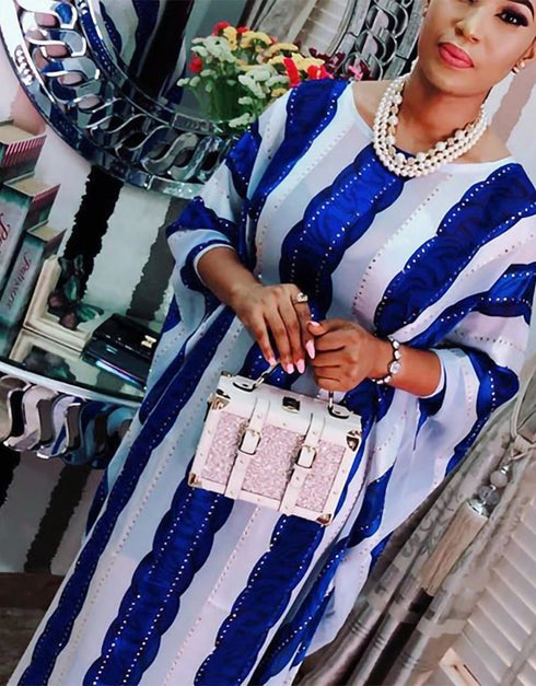 Dubai Maxi Abaya in African Print